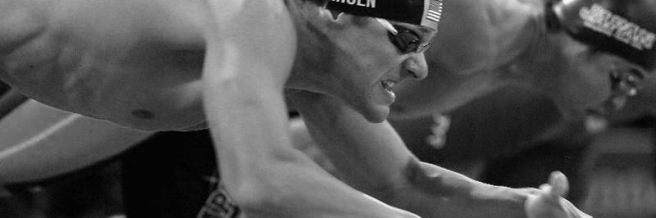 Swimming B&W
